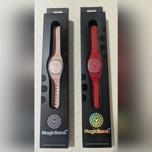 Disney Magic Bands - Red and Pink